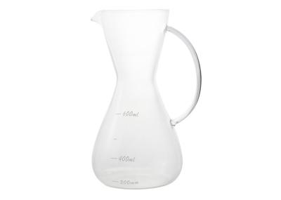 High Borosilicate Clear Glass Coffee Pot / Glass Preserving Jars With Handle