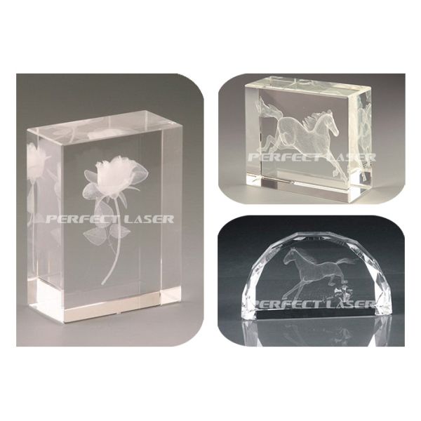 Grabado cristalino del subsuelo de la máquina de grabado del laser del laser 3D del formato grande completamente automático