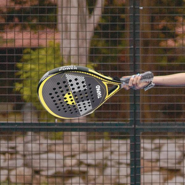 38mm Thickness Beach Tennis Padel Racket 3K Carbon Fiber EVA Rough Surface With Cover Bag