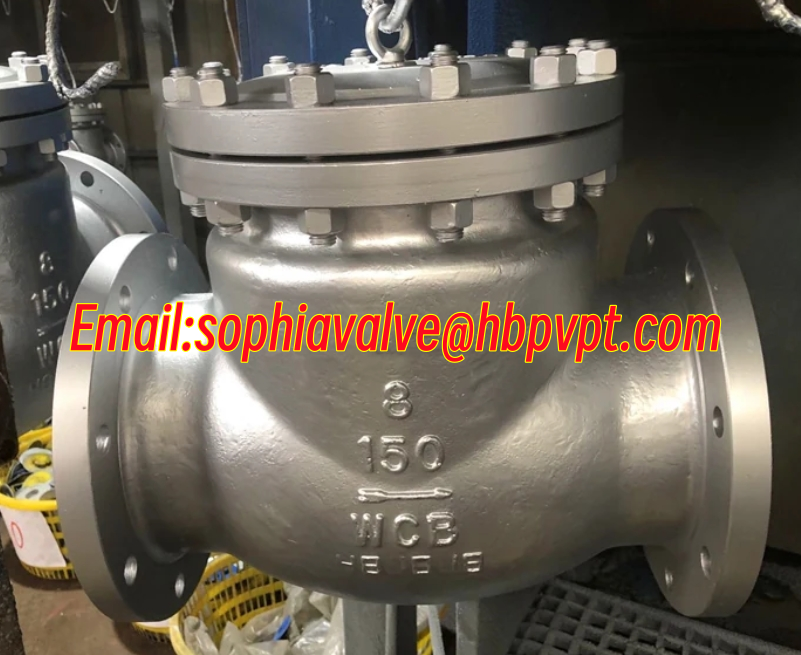 150LB WCB ANSI flanged metal seal cast steel check valve