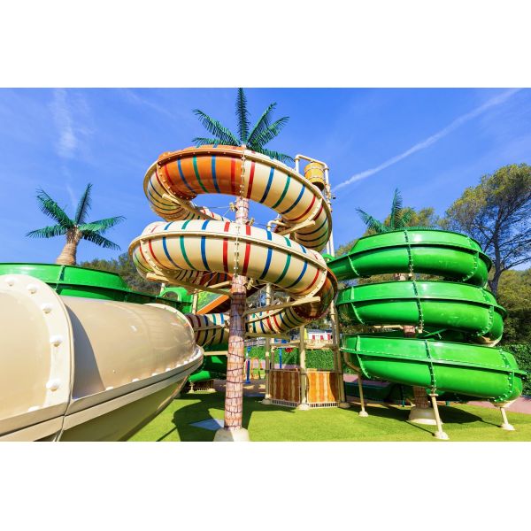 Outdoor Water Playground Equipment Kids Games Fiberglass Slide