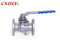 Classe de flottement fendue à flasque industrielle 150 d'acier inoxydable de corps de robinet à tournant sphérique de norme ANSI