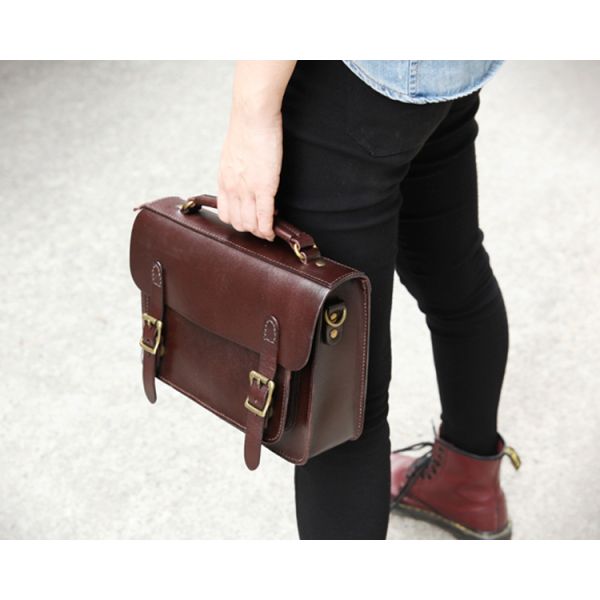 Yellow Oversized Handbags High Quality Handmade Leather Satchel Handbag