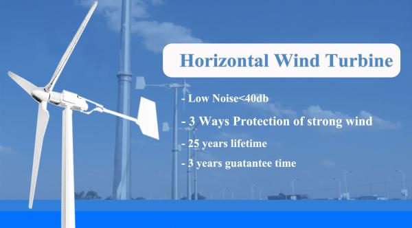 Active Yaw System IP54 Protection Horizontal Axis Wind Generator For Low Maintenance Energy Production