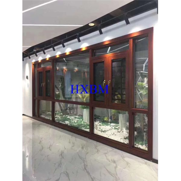 Двойное стеклянное &Turn наклона раскрывает алюминиевое окно Windows рамки водоустойчивое и сохраненный космос