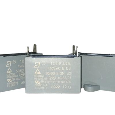 CBB61 450v 10UF Ar condicionado Ventilador Capacitor Tipo terminal Capacitor 10000 horas