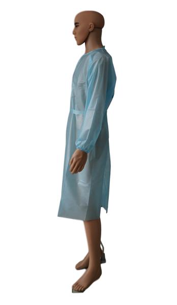Vestido descartável cirúrgico do isolamento do ANSI AAMI 42GSM