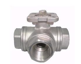 High Mounting Pad Stainless Steel Ball Valve Three Way Floating ISO 5211 Lockable Ball Valve