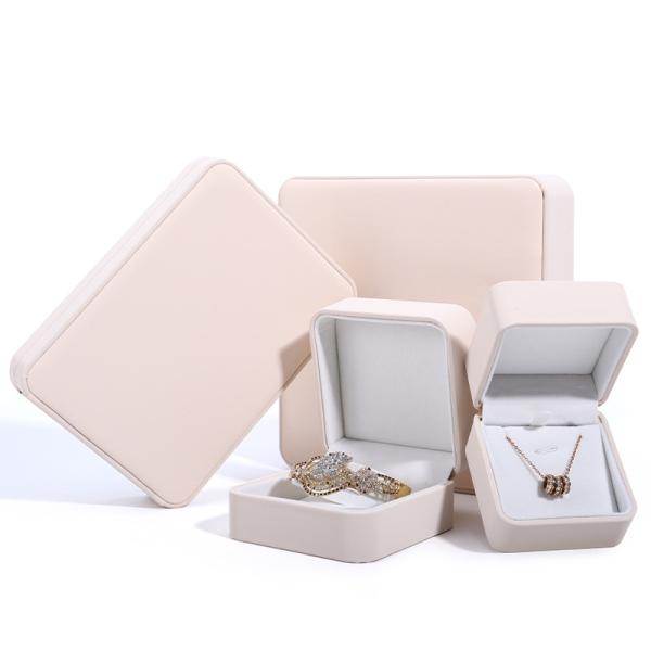 Boîte de collier en cuir en PU personnalisée pour emballage de bijoux de luxe personnalisé
