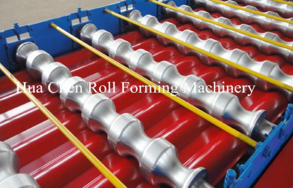 Grande rolo vitrificado da telha do material de construção telhado de alumínio que forma a máquina