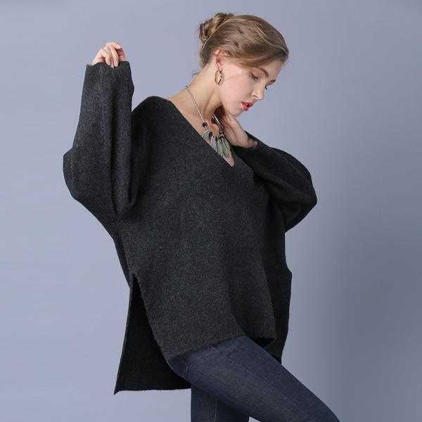 Women s Long Sleeve Side slit Top free size with Hand Wash Care Instructions for Spring autumn