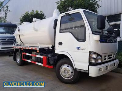 600P ISUZU Sewage Suction Truck 130hp Vacuum Sewage Truck CGC