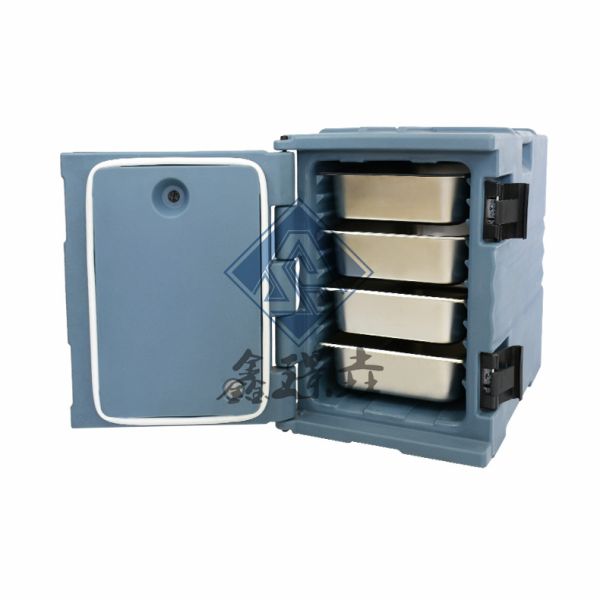 Transportation Rotational Molding Plastic Insulated Food Pan Carrier with PU Material