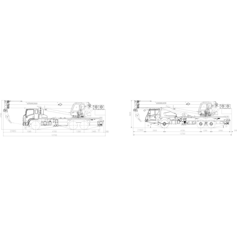 Original Engine 10 Ton 25 Ton Truck Mobile Crane Mini Truck Crane Easy Operation