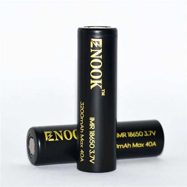 Enook recarregável 18650 Bateria de lítio Célula 3200mAh 3.7 V Max 40A