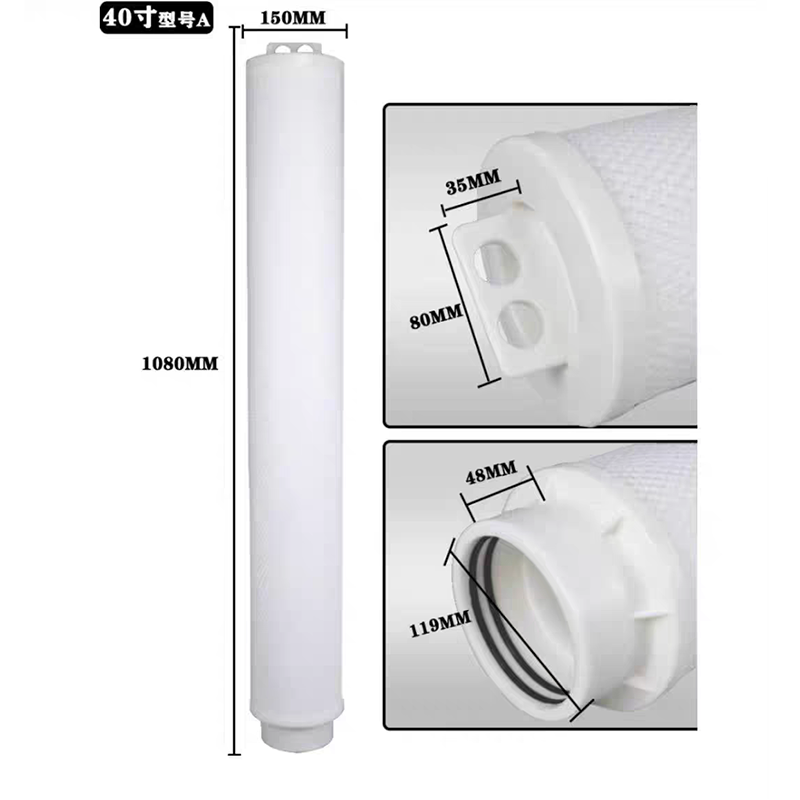 0.2 Micron Water Filter High Flow Paper Pleated Filter Cartridge Pleated Carbon Filter element
