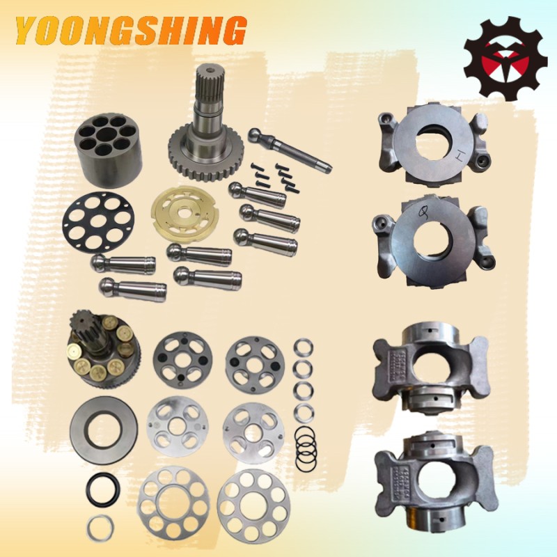 High Pressure Steel Material Hydraulic Pump Parts with Forced Lubrication for Komatsu Excavator Spare Parts