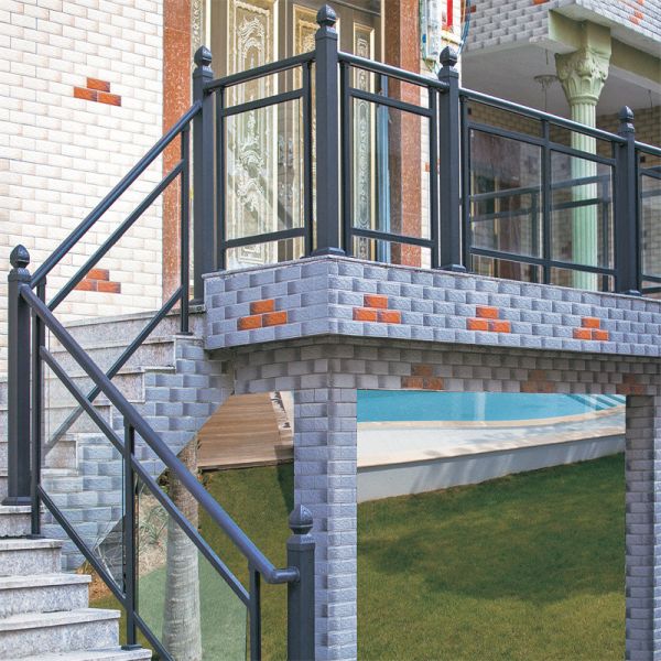 Horizontal Residential Railing With Steel Surface Finish For Balcony Edge Protection