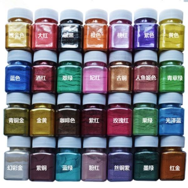 Nail Art Cosmetic Pearl Powder Lead Sub-Carbonate and Crystals Pearlescent Pigment Powder for Demand