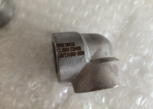 SCH80 A105 45 Degree Socket Weld Elbow , Petrochemical Pipe Fittings