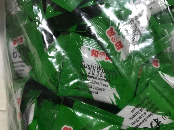 Poudre pure de wasabi de raifort, certification de la poudre HACCP d'assaisonnement de sushi