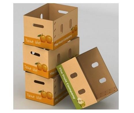 Eco - Friendly Vegetables Packing Boxes , Plain Cardboard Boxes For Food Packaging