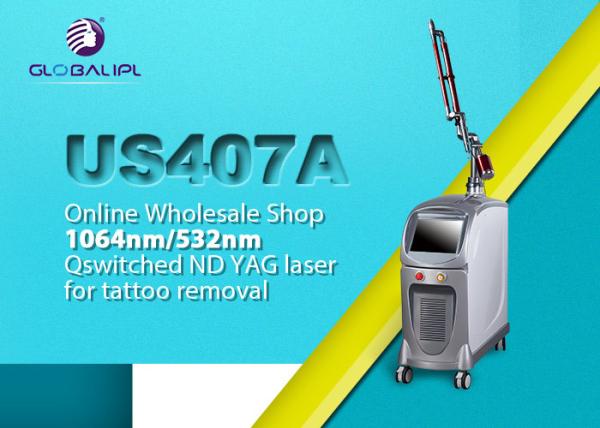 1064nm Q Switched Nd Yag Laser For Tattoo Removal Eliminate Pigment / Skin Rejuvenation