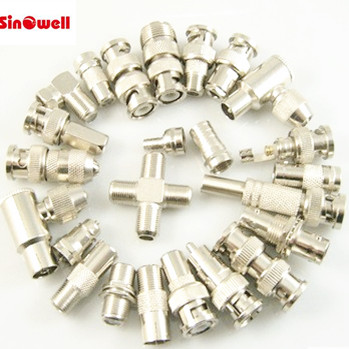 VK20129 RF Coaxial Connector F Type Female To Pal Male Adapter Brass Material