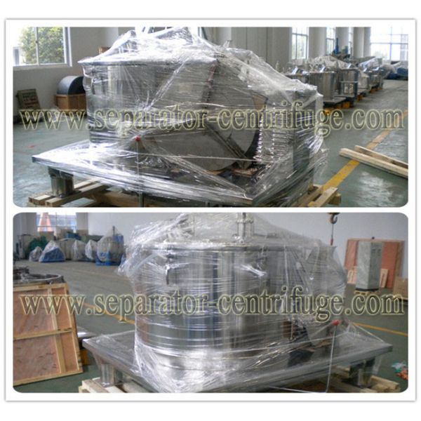 Separador de elevación de la comida de la descarga del bolso de la placa - centrifugue la centrifugadora del jugo del plátano