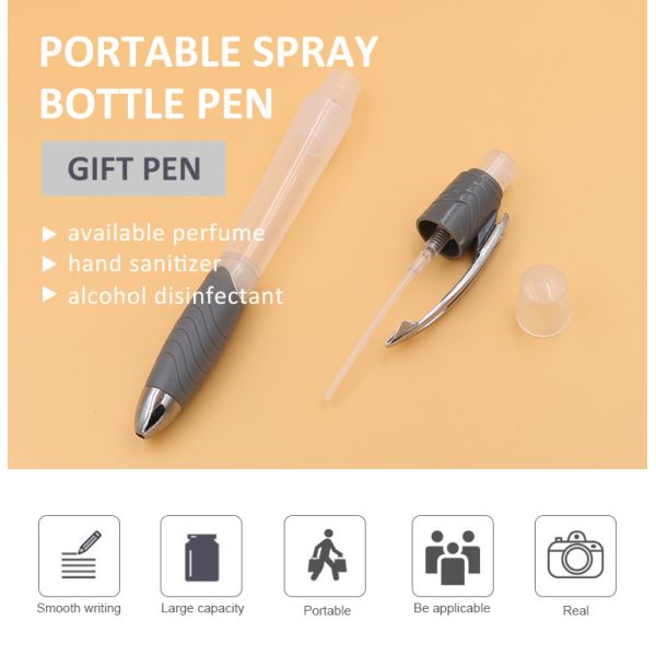 Plastic Creative Ball Pen Portable Spray Ball Pen For Perfume Alcohol Hand Sanitizer