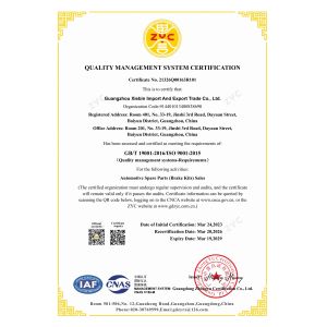 Guangzhou Hongzhi Technology Co., Ltd. Certifications