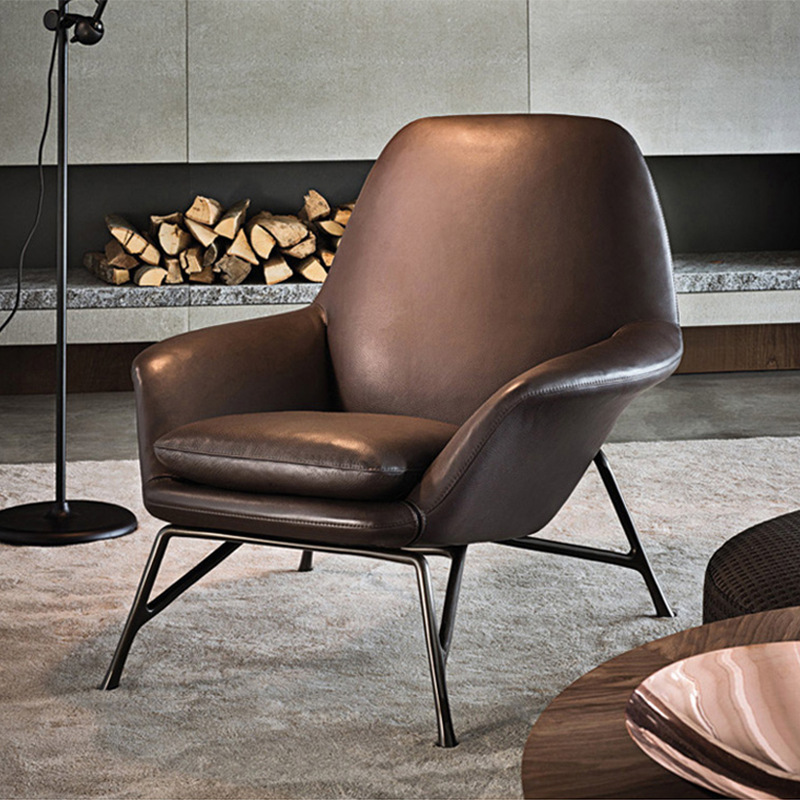 High-End Tiger Conference Recliner Chair Single Lounge Ottoman Modern Leisure Accent Chair for Hotels Apartments Living Room