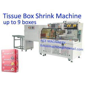 Sealing Shrinking 9 Boxes Tissue Paper Packing Machine