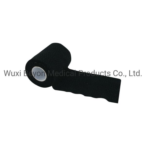 Elastic Adhesive Tape Tear Black Weightlifting Bandage
