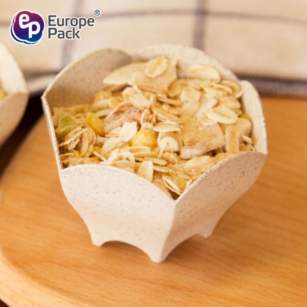 Europe-Pack new products flower shape biodegradable plastic fancy dessert cup