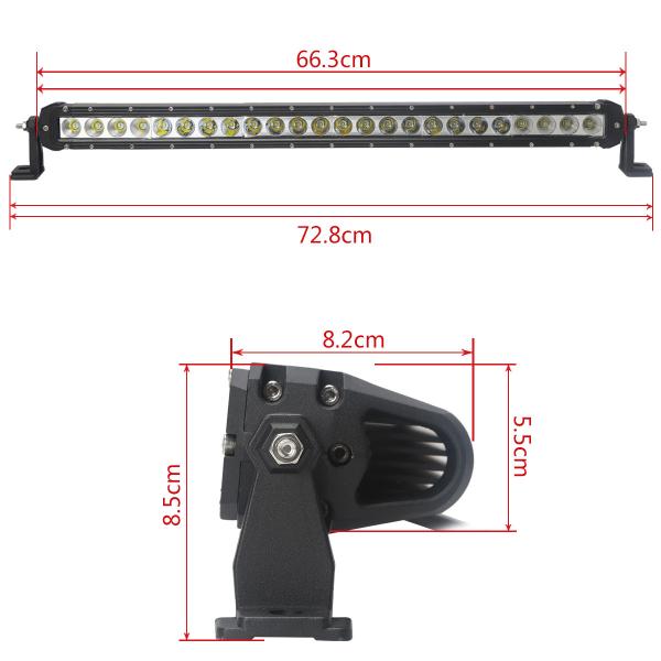 F Style 120W 5W CREE LED LIGHT BAR 6000K  10-30V Spot beam, Flood Beam, Combo Beam
