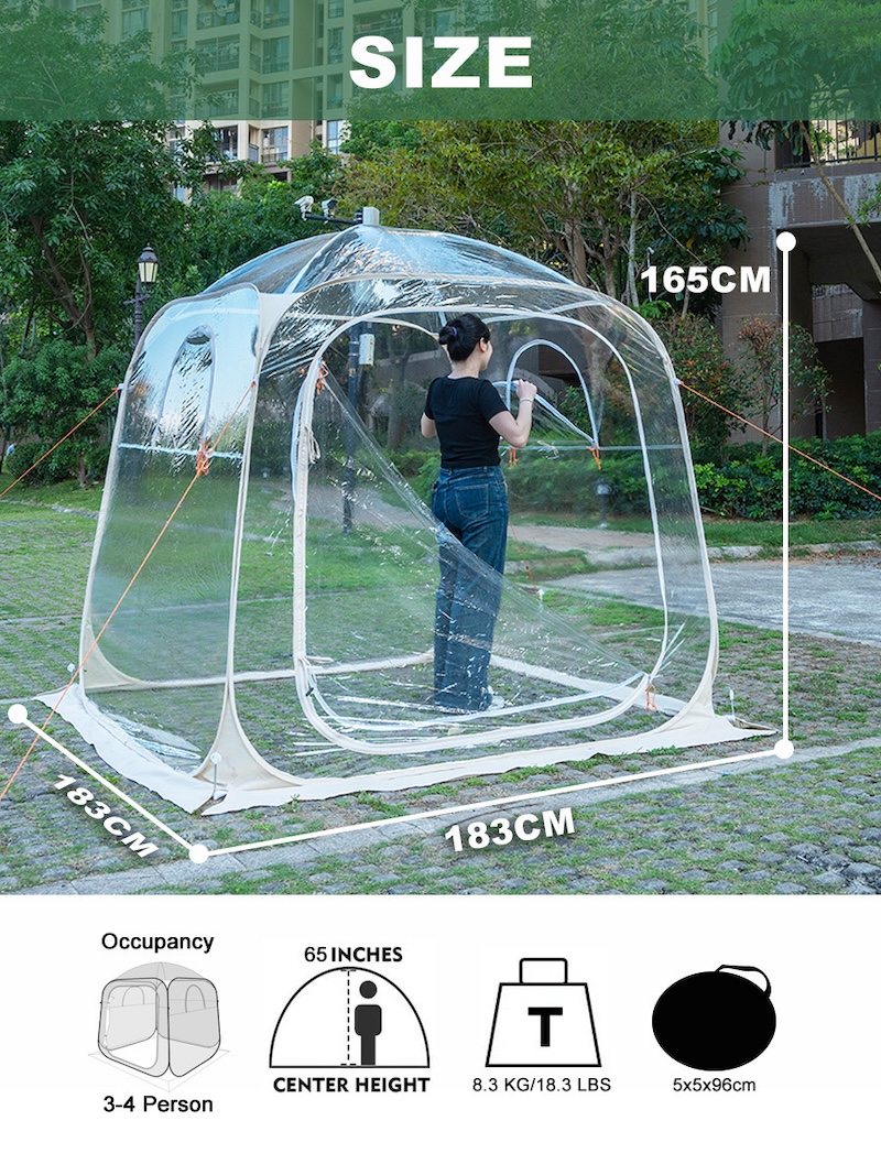 Branding Custom Viewing Tent Constructed From PVC Fabric Ideal For Outdoor Events Exhibitions And Corporate Promotions