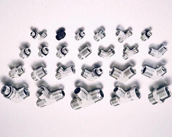 Medium Carbon Steel Hydraulic Hose Bsp Fittings with Hexagon Head Type from OEM