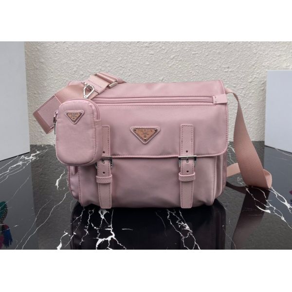 Triangle Logo Luxury Canvas Bag , Adjustable Nylon Shoulder Strap Luxury Messenger Bag