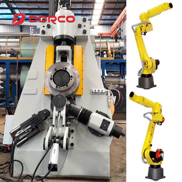Automated Vertical Ring Rolling Machine with KUKA210 Robot 240pcs/h