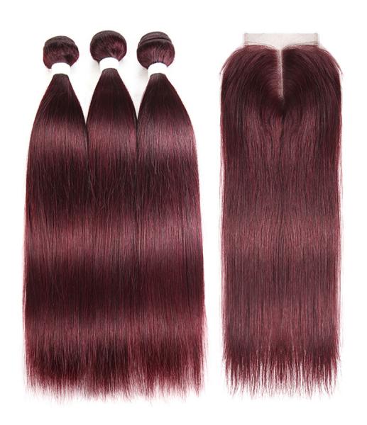 99J Color 100% Real Human Hair Omber Hair Extensions For Ladys CE BV SGS