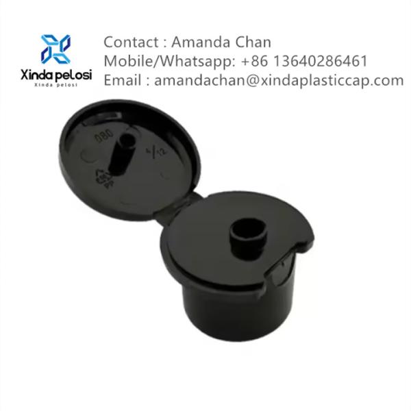 Fabrica de plástico parafusos lisos Flip Top Cap garrafa parafusos tampas para garrafa de shampoo