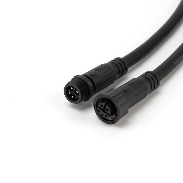 Circular Power M12 4 Pin Male Female Connector IP68 CCC Certified Industrial