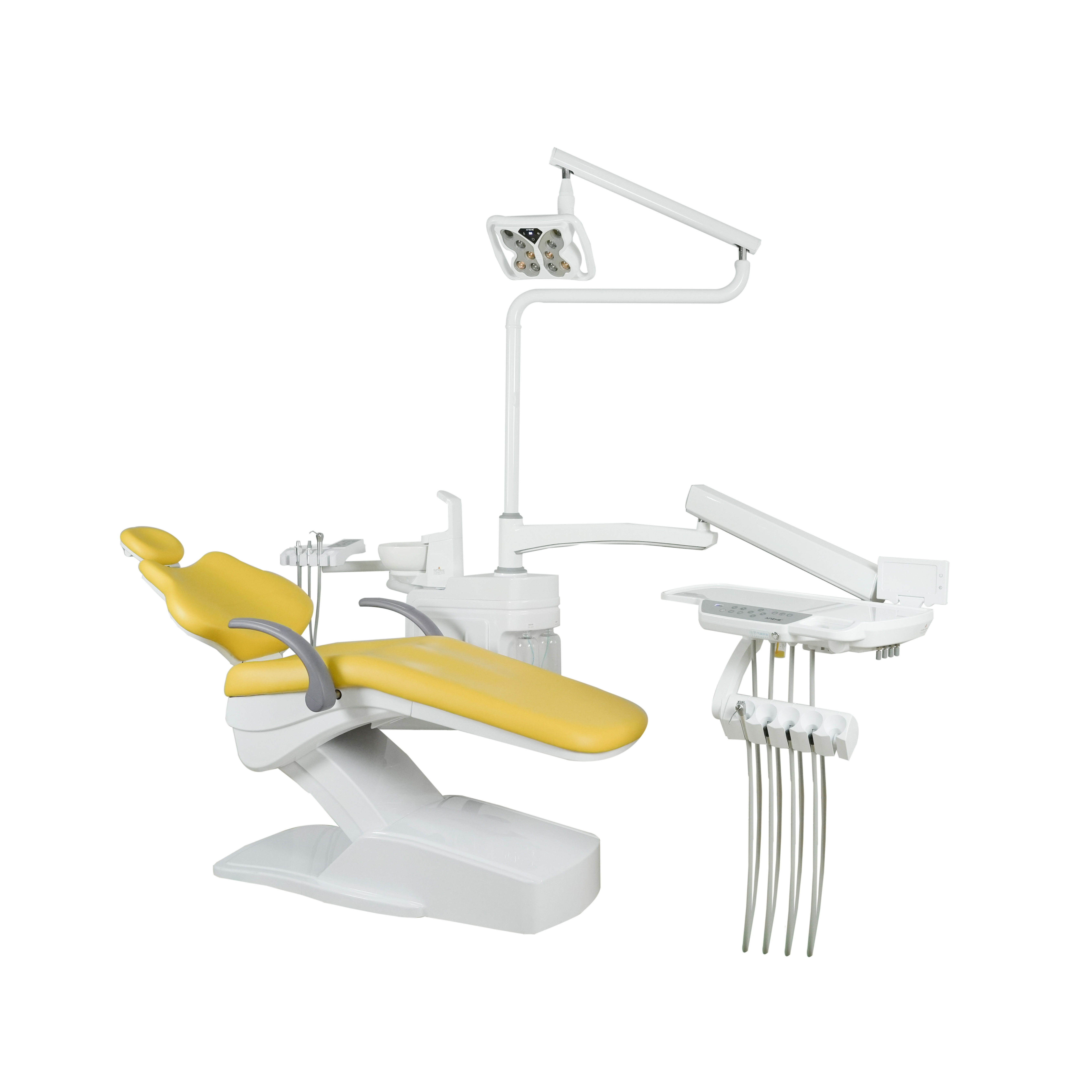 Electric Dental Chair Unit with LED Sensor Light Top Mounted Dental Treatment Chair for Dental Clinic Hospital