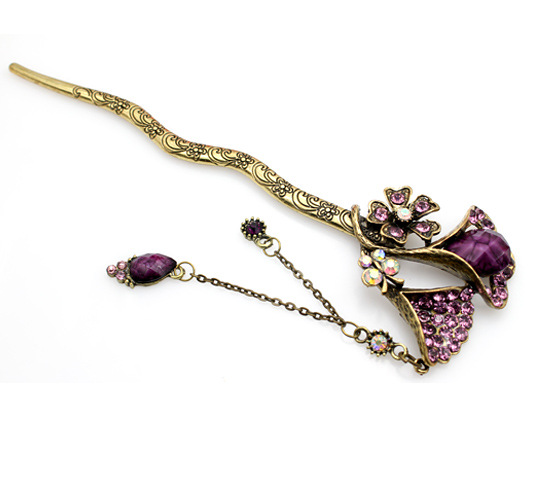 European and American retro hair accessories hair pin hairpin hairpin fringed petals