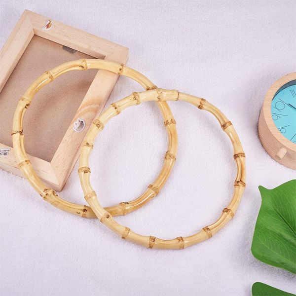 Natural Bamboo Bag Handle for Women Handbag Accessories Semicircle or round Bag handle