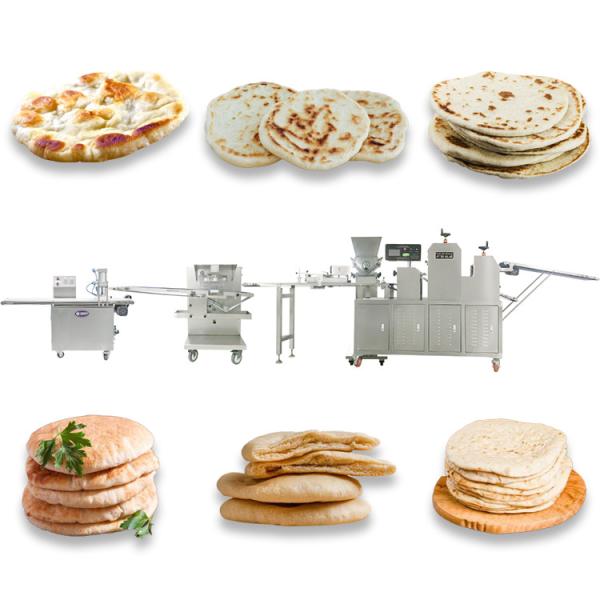 Ligne 3000pcs de Pita Bread Arabic Bread Production du cadre SS304 par heure