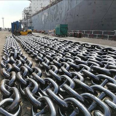 90mm Spray Paint High - Strength Alloy Steel Stud Link Anchor Chain Ship Anchor Chain