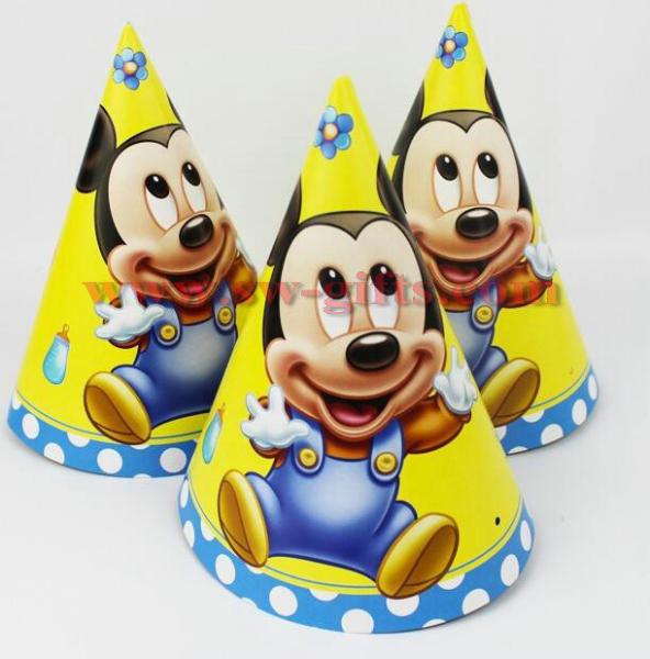 Baby Mickey theme Baby birthday party set plate cup&napkin tablecloth favor gift for Kids Event Party Supplies