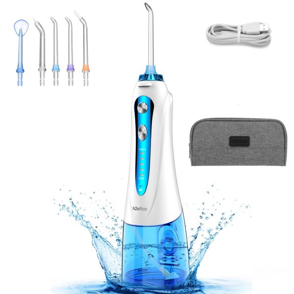 2500mah Power Water Jet Teeth Cleaner Rechargeable Anti Leakage Five Pressure Modes
